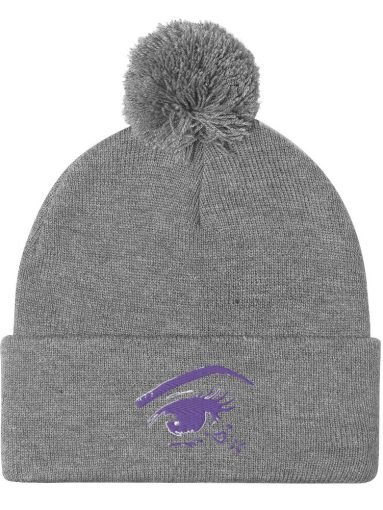 Pom Pom Beanie (Grey)